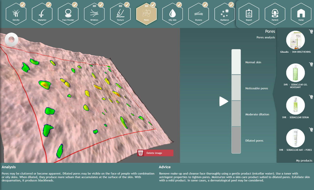 Pores with DPSkin Large